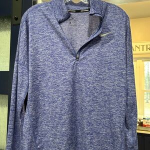 Nike Blue Heathered Running Jacket